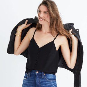 Madewell Silk Button-Down Cami (Size XS)